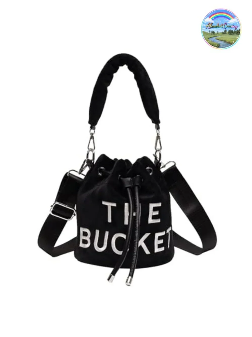 Velvet Mini Crossbody Bucket Bag Drawstring Hobo Purse Women Trendy
